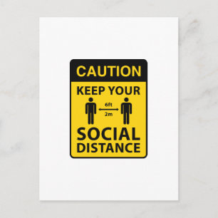 Keep Your Social Distance Postcard