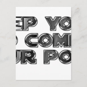 Keep your stupid comments postcard