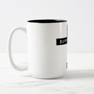Keep your superstition out of my life! Two-Tone coffee mug