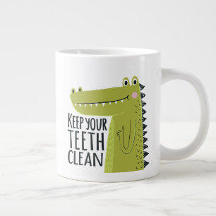 Keep Your Teeth Clean Large Coffee Mug