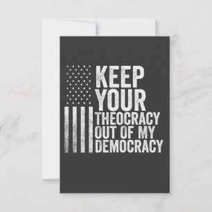 Keep Your Theocracy Our of my Democracy Harris Invitation