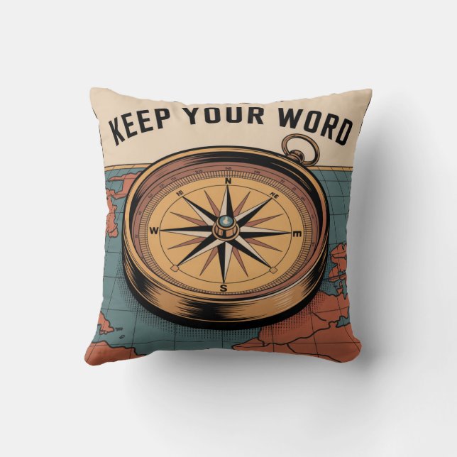 Keep Your Word Cushion (Back)