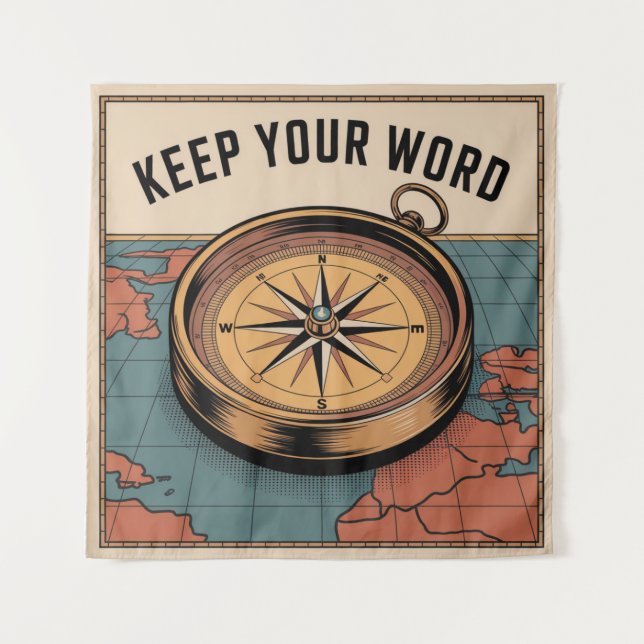 Keep Your Word Tapestry (Front)