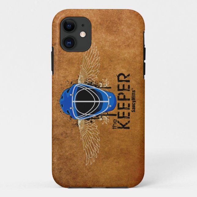 Keeper Hockey Goalie Mask Case-Mate iPhone Case (Back)