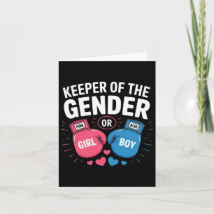 Keeper Of Gender Reveal Announcement Party Boxing