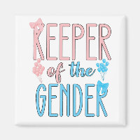 Keeper Of Gender Reveal Boy Girl Pink Blue