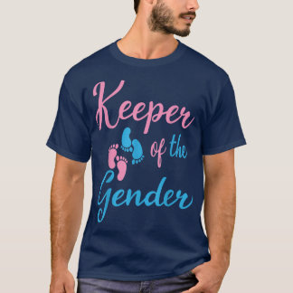 Keeper Of Gender Reveal Party Baby Announcement Pr T-Shirt