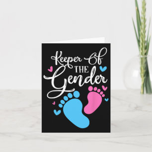 Keeper Of Gender Reveal Party By  Card