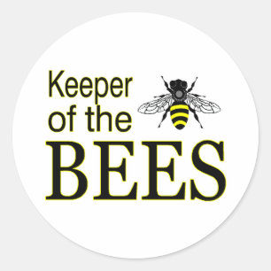 KEEPER OF THE BEES CLASSIC ROUND STICKER