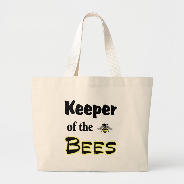 keeper of the bees large tote bag (Front)