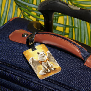 Keeper of the Dawn – The White Winged Wolf. Luggage Tag
