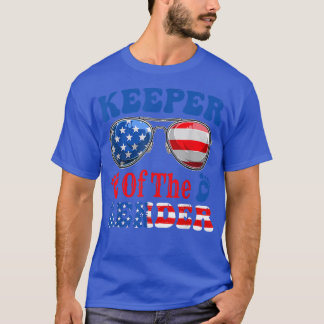 Keeper Of The Gender 4th Of July Baby Gender Revea T-Shirt