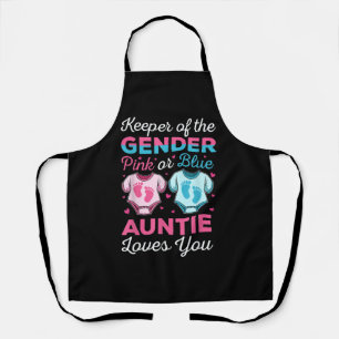 Keeper Of The Gender Auntie Loves You Baby Apron