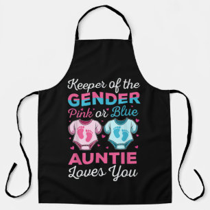 Keeper Of The Gender Auntie Loves You Baby Apron