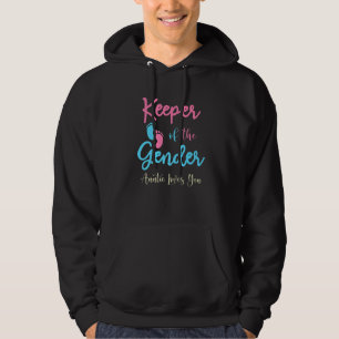 Keeper Of The Gender Auntie Loves You Baby Reveal Hoodie