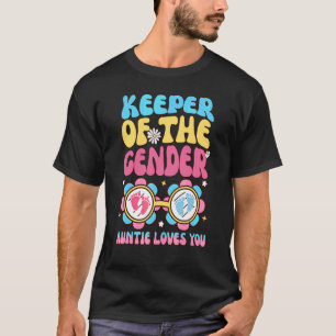 Keeper Of The Gender Auntie Loves You Gender Revea T-Shirt