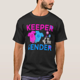 Keeper Of The Gender Baby Gender Reveal Party T-Shirt