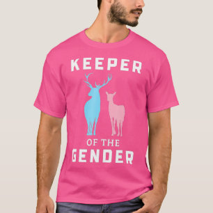 Keeper Of The Gender Buck Or Doe Gender Reveal  T-Shirt
