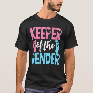 Keeper Of The Gender Cute Gender Reveal Party T-Shirt
