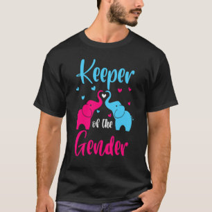 Keeper Of The Gender Elephant Gender Reveal Party T-Shirt