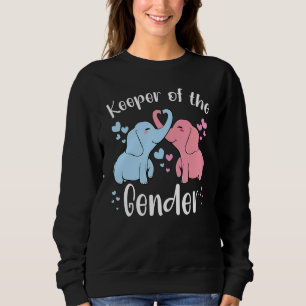 Keeper Of The Gender Elephants Baby Reveal Party B Sweatshirt