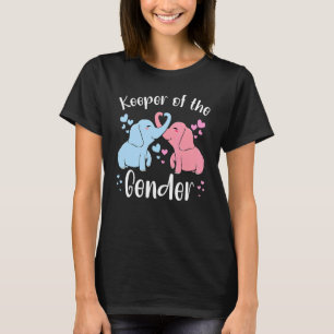 Keeper Of The Gender Elephants Baby Reveal Party B T-Shirt