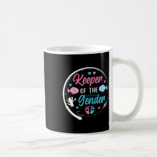 Keeper Of The Gender Fish Gender Reveal Family Par Coffee Mug