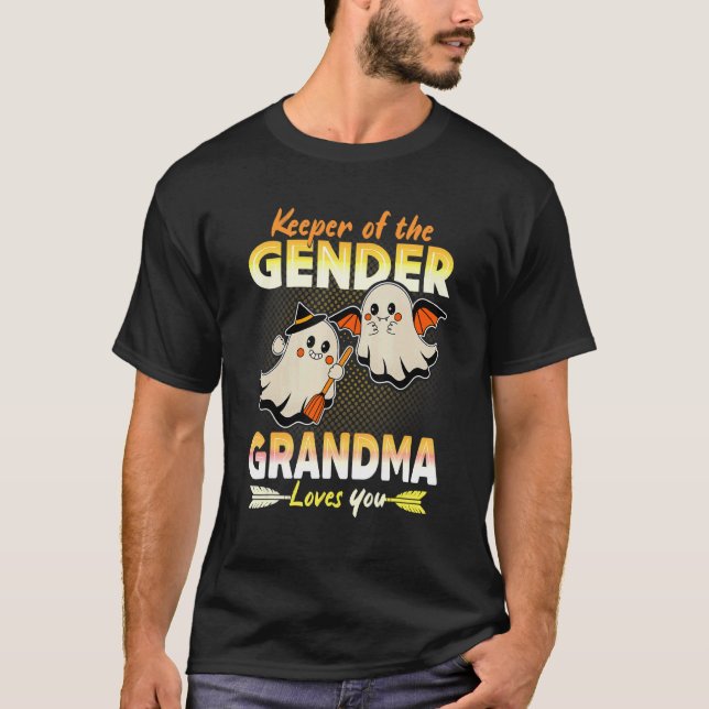 Keeper Of The Gender Grandma Loves You Reveal Hall T-Shirt (Front)