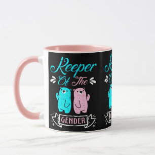 Keeper of the Gender Pink and Blue Teddy Bear Mug