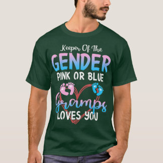 Keeper Of The Gender Pink or Blue Gramps Loves T-Shirt