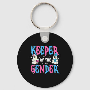 Keeper Of The Gender Pumpkin Halloween Baby Gender Key Ring