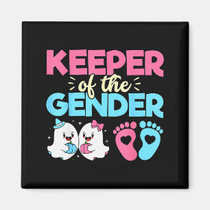 Keeper Of The Gender Pumpkin Halloween Baby Gender Magnet