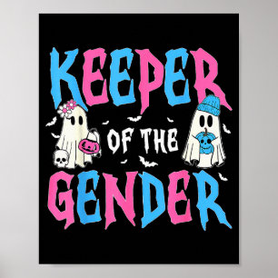 Keeper Of The Gender Pumpkin Halloween Baby Gender Poster