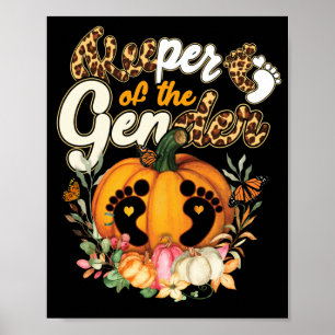 Keeper Of The Gender Reveal Baby Halloween Party Poster