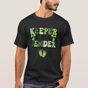 Keeper Of The Gender Reveal Baby Pregnancy St Patr T-Shirt