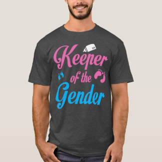 Keeper Of The Gender Reveal Baby Shower Gift T-Shirt