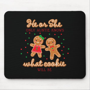 Keeper Of The Gender Reveal Gingerbread Auntie Mouse Pad
