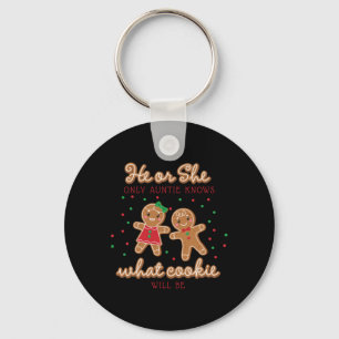 Keeper Of The Gender Reveal Gingerbread Auntie T S Key Ring