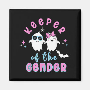 Keeper Of The Gender Reveal Halloween Pregnancy An Magnet
