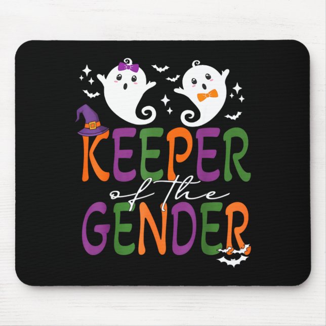 Keeper Of The Gender Reveal Halloween Pregnancy An Mouse Pad (Front)