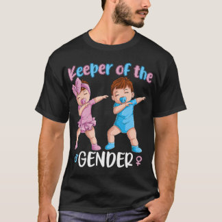 Keeper Of The Gender Reveal Party Baby Announcemen T-Shirt