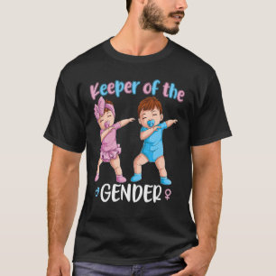 Keeper Of The Gender Reveal Party Baby Announcemen T-Shirt