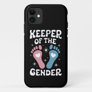 Keeper Of The Gender Reveal Party Boy Girl Family iPhone 11 Case