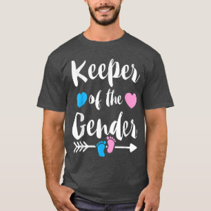 Keeper Of The Gender Reveal Tee  Girl or Boy Blue 