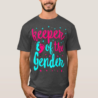 Keeper Of The Gender Women Men Cute Pregnant Gende T-Shirt
