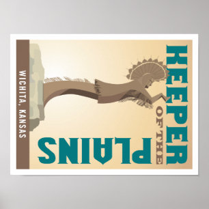 Keeper of the Plains - 16 x 12 Poster