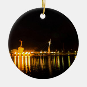 Keeper Of The Plains Ceramic Tree Decoration