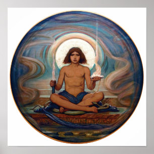 Keeper of the Threshold by Elihu Vedder Poster