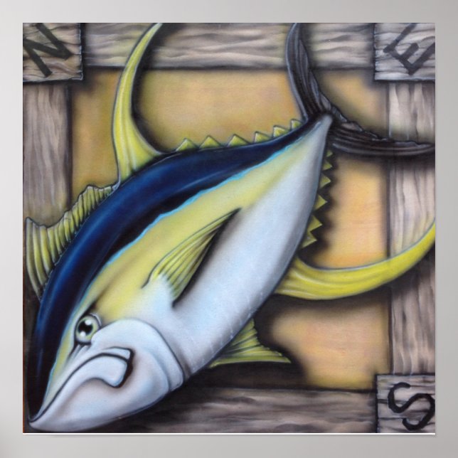 Keeper Yellowfin Tuna Poster (Front)