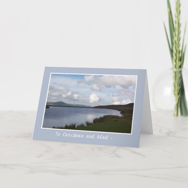 Keepers Pond, Wales: Greeting Card to Personalise (Front)